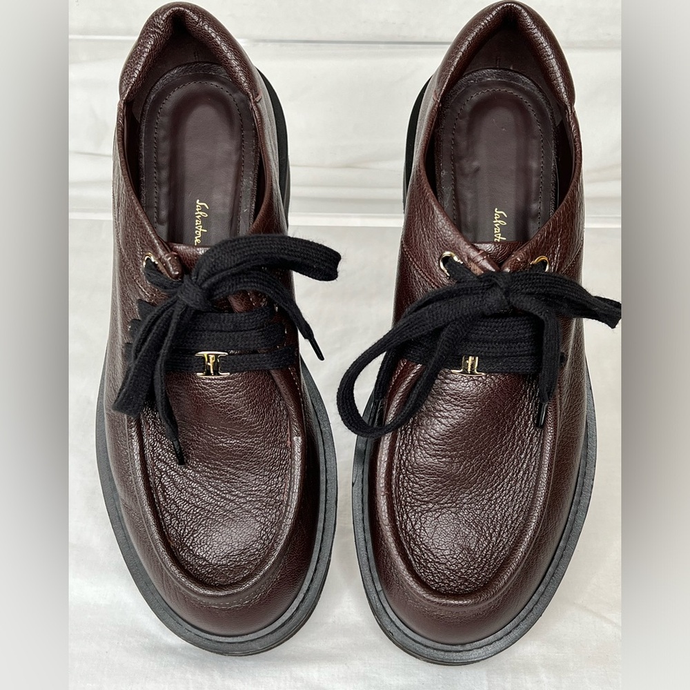 Salvatore Ferragamo Europilo Derby in Ganache Brown, Women’s US 9.5 - Picture 4 of 13